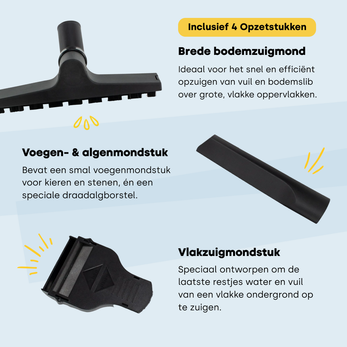 Aquaforte Vijverstofzuiger 