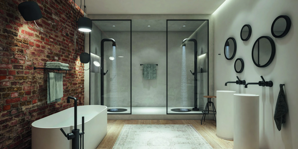 JEE-O Soho 02 buitendouche - Matzwart RVS