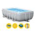 Intex Prism Frame Pool - 488 x 244 x 107 cm - met filterpomp en accessoires