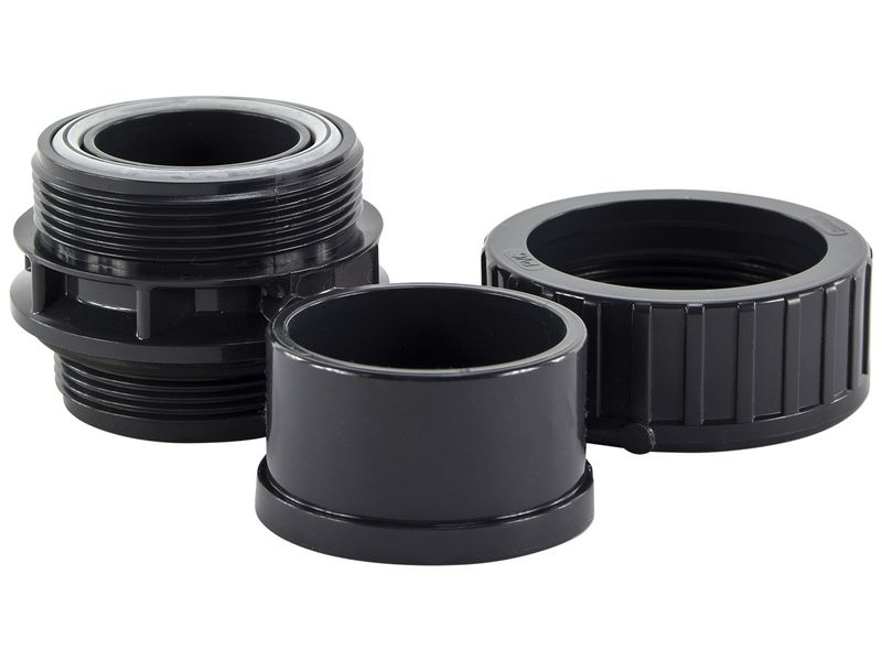 PVC 3/3 koppeling 63mm lijmverbinding x buitendraad 2"