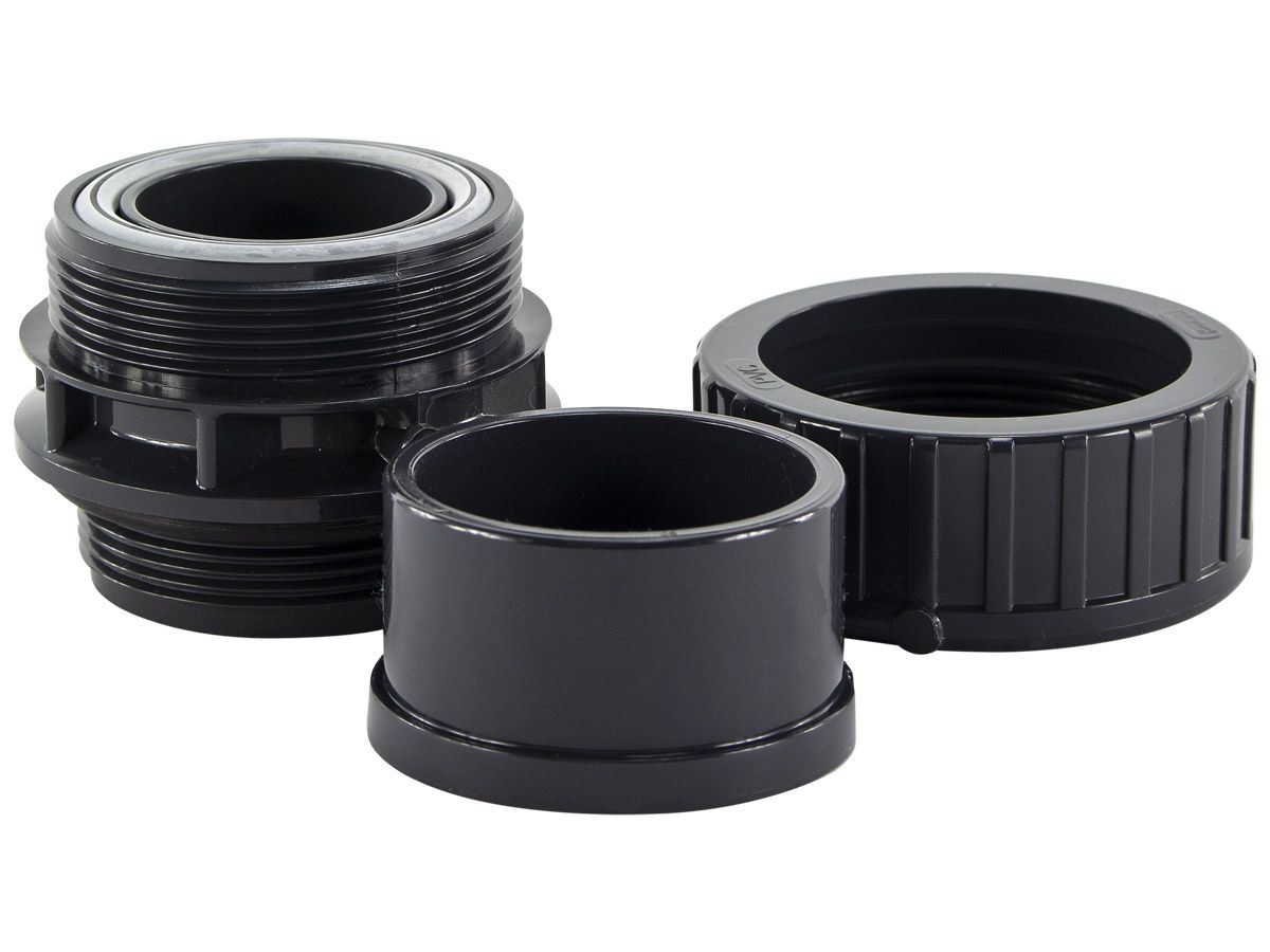 PVC 3/3 koppeling 50mm lijmverbinding x buitendraad 2"