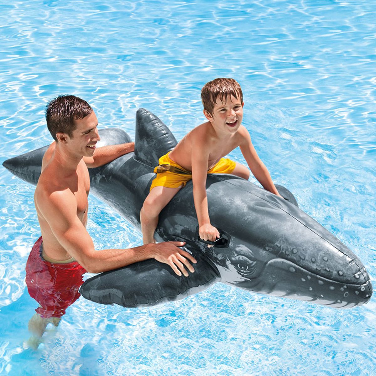 Intex Ride-On opblaasbare walvis (201 cm)