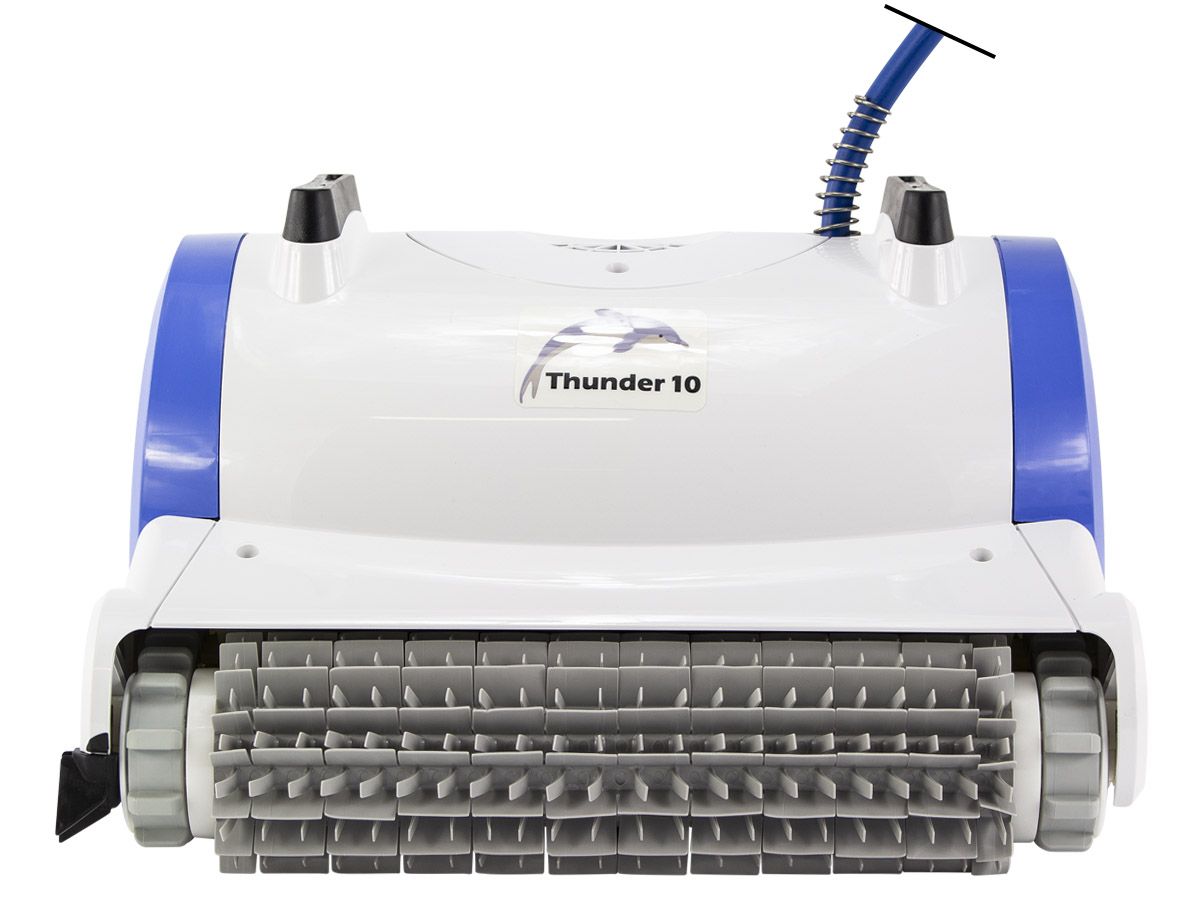 Dolphin Cosmos 10 zwembadrobot vooraanzicht.