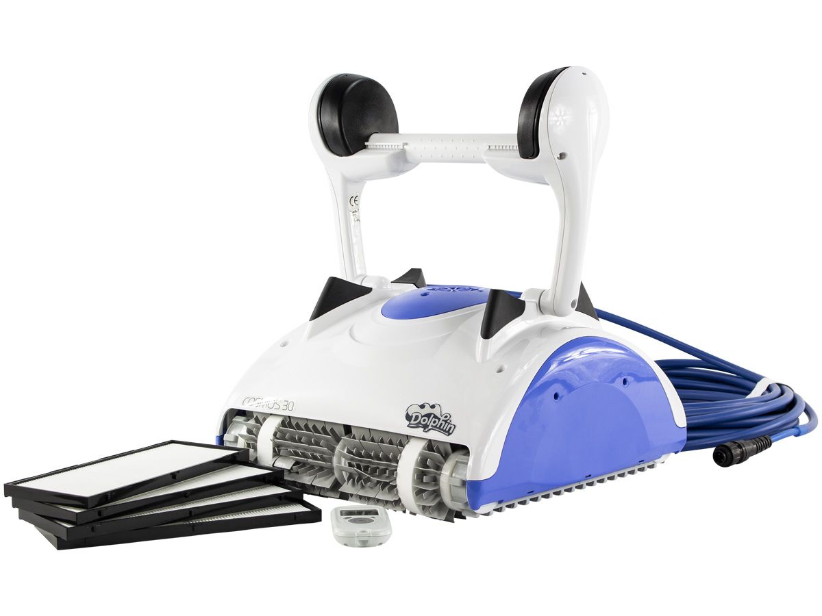 Dolphin Cosmos 30 zwembadrobot filters en afstandsbediening.