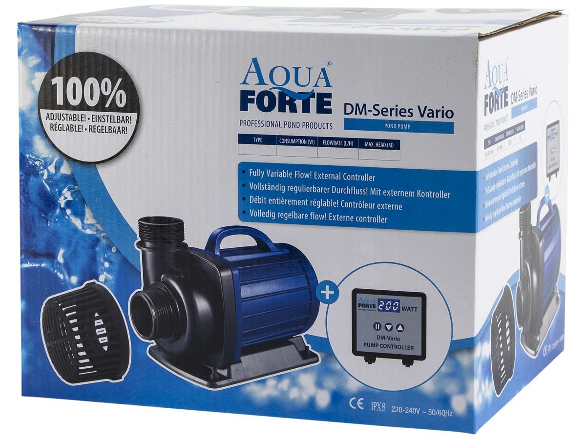 Aquaforte DM-10000 Vario vijverpomp doos.