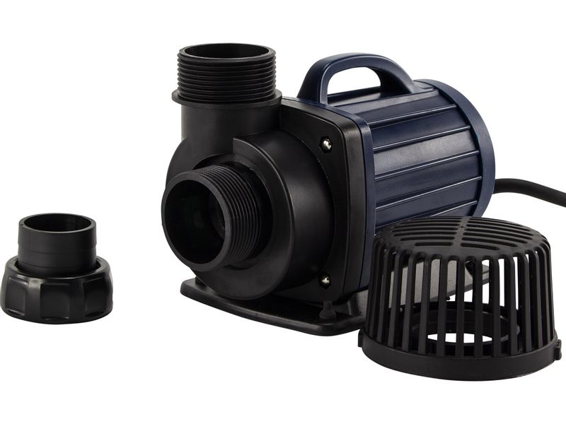 Aquaforte DM-10000 Vario vijverpomp detail aansluiting.