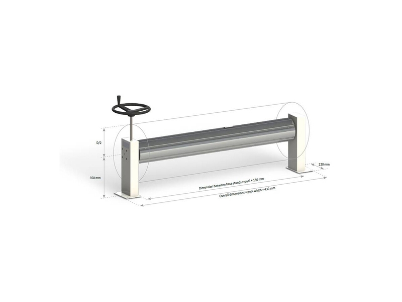 Manu handmatig oprolsysteem - tot 4 meter - afmetingen