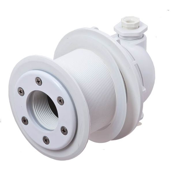 Adagio wanddoorvoer naar 25mm flexibel of kabel (RVS/houten baden)