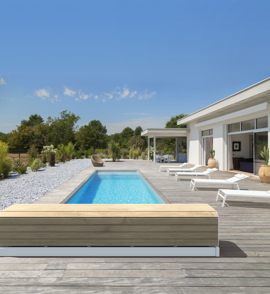 Banc Classic automatisch oprolsysteem - tot 4,5 meter - Houtkleur