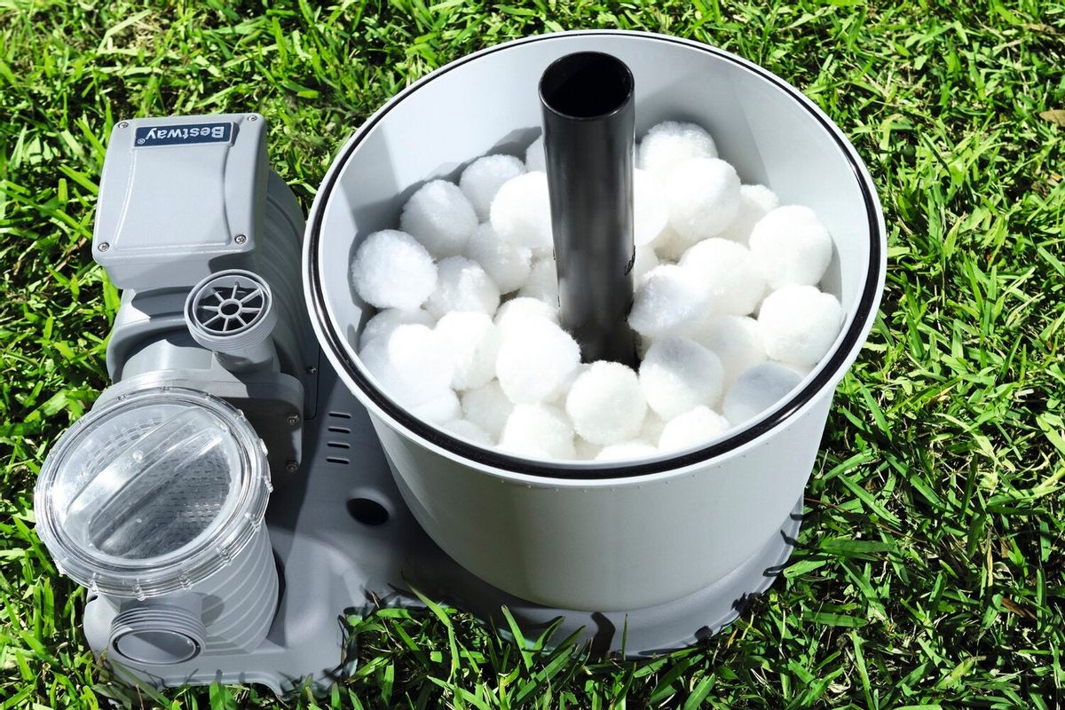 Aqualoon polyethyleen bollen - in filter