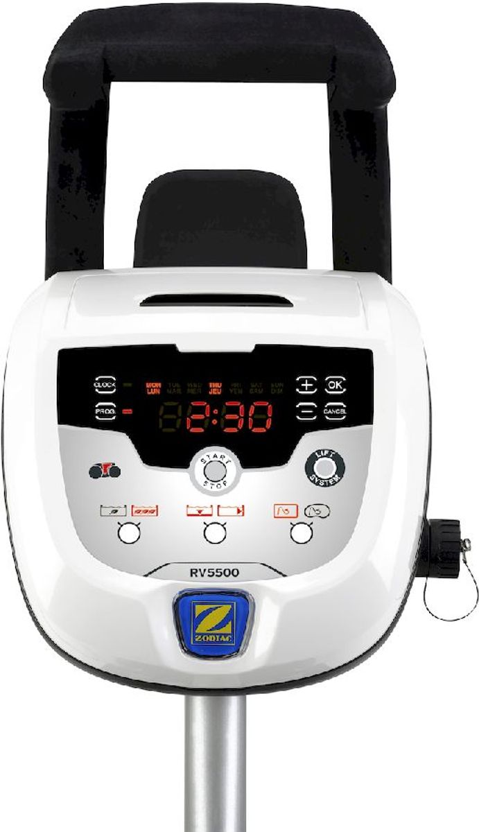Zodiac Vortex Pro RV 5380 4WD zwembadrobot bedieningspaneel