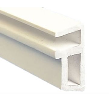 Aquareva Hungprofiel montage voorzijde - 2 meter - Wit