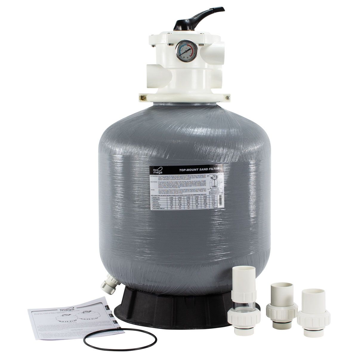 Mega V650 zandfilter top mount 16m³