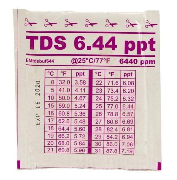 Kalibratievloeistof voor de Pool.i.d. electronische TDS zout tester