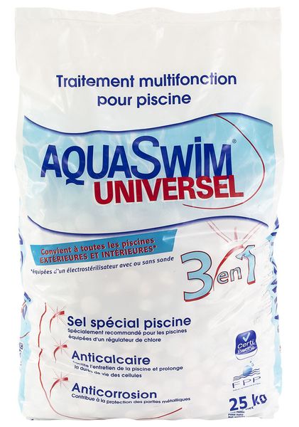 AquaSwim Universel 3 in 1 zwembadzout 25 KG