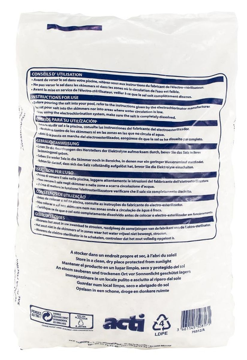 ActiSalt zwembadzout 25 KG