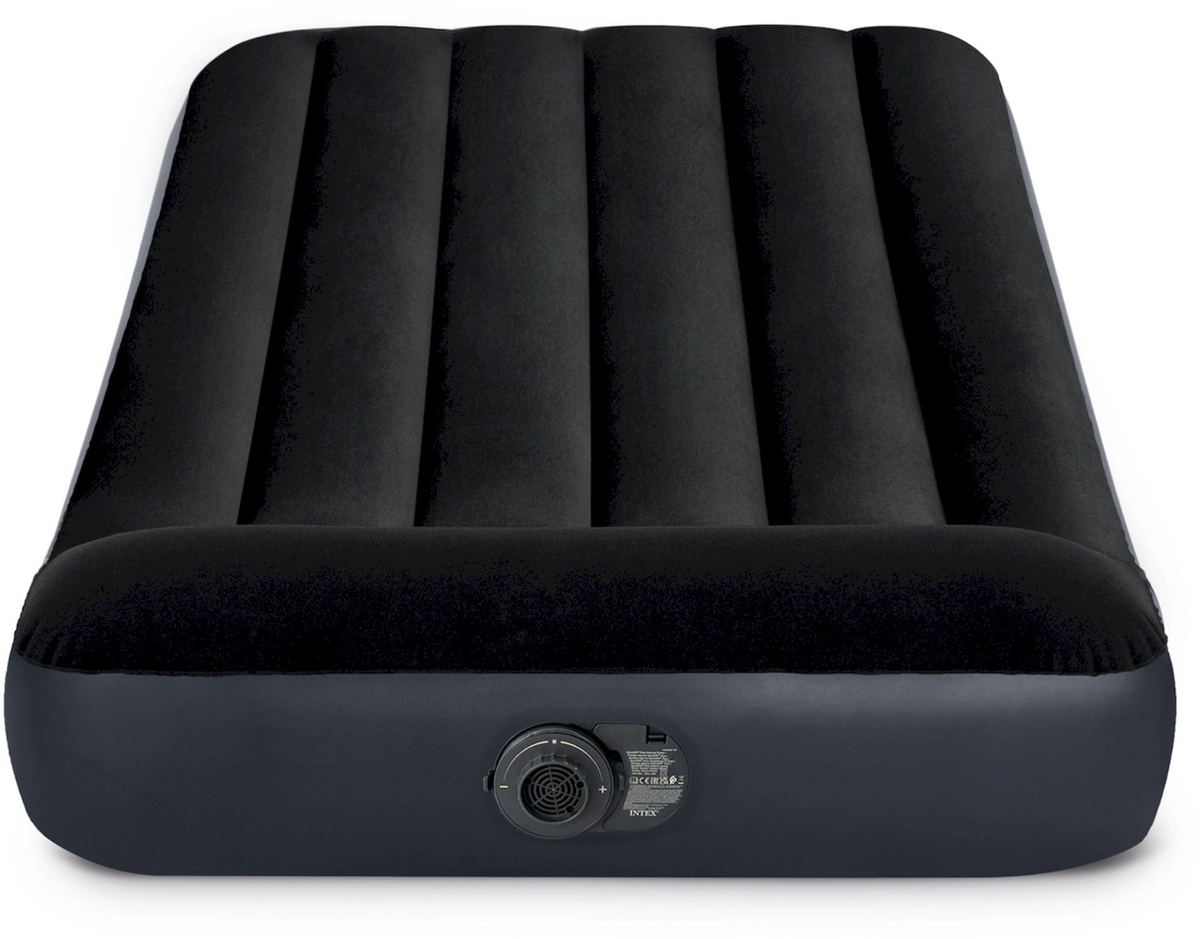 Intex Classic Luchtbed - Eenpersoons - Met Ingebouwde Elektr
