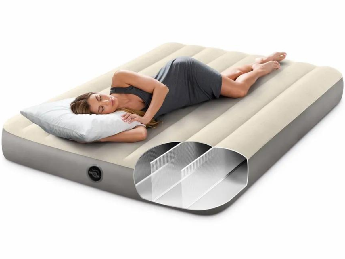 Intex Deluxe Laag luchtbed - Queensize (152 cm)