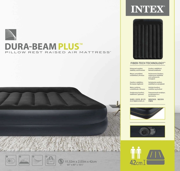 Intex Pillow Rest Raised Luchtbed -  Queensize