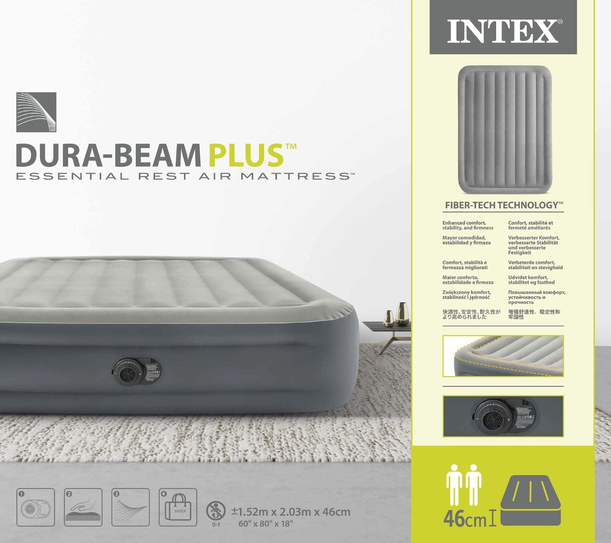 Intex Essential Rest Luchtbed - Queensize