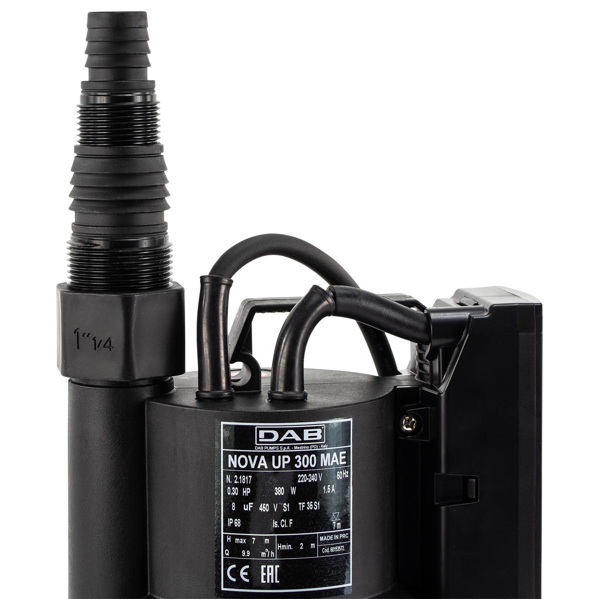 DAB Nova Up Submersible Pump/Flat Suction 300M-AE with Electronic