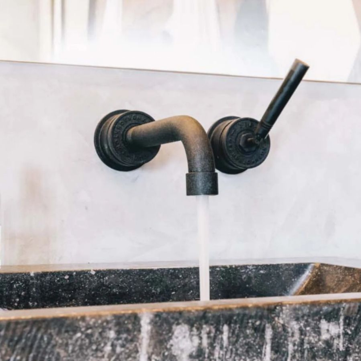 JEE-O Soho Enkele Mengkraan Mat zwart RVS