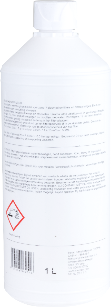 Melpool DET filterreiniger 1 Liter
