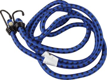 Blauwe elastiek met haken 60 cm