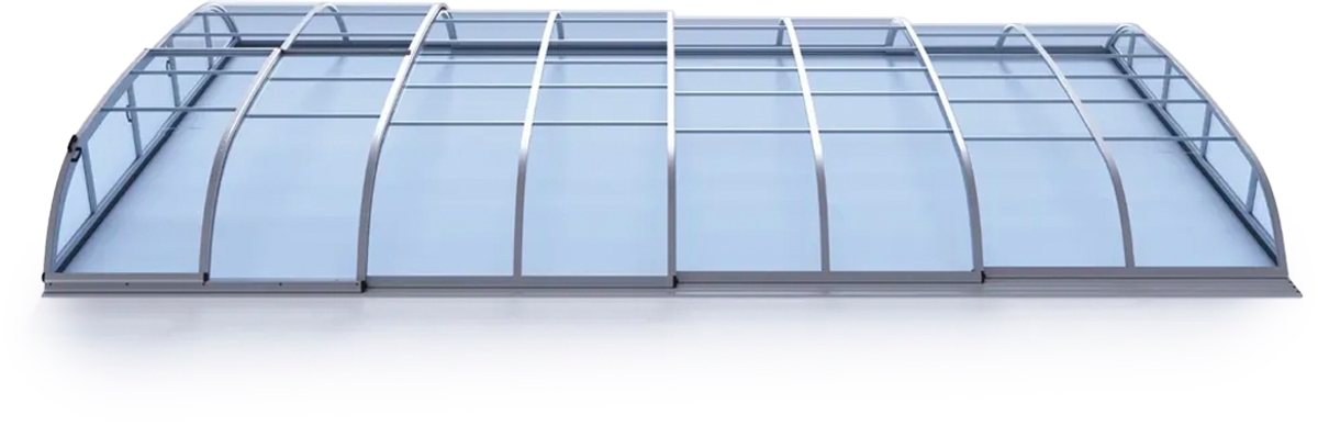 Albixon Dallas Clear B zwembadoverkapping
side alu