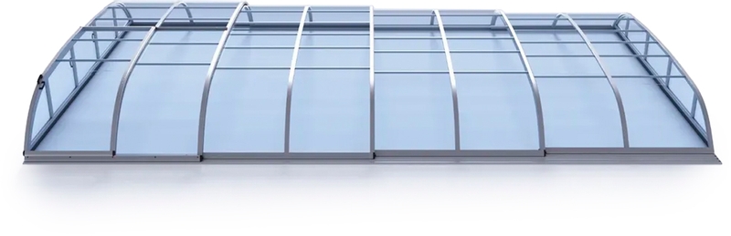 Albixon Dallas Clear B zwembadoverkapping
side alu