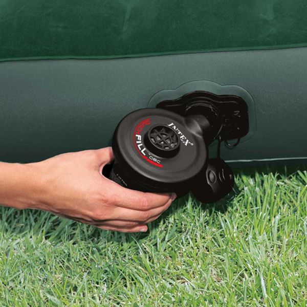 Intex Luchtbed met batterijpomp - Queensize - luchtpomp