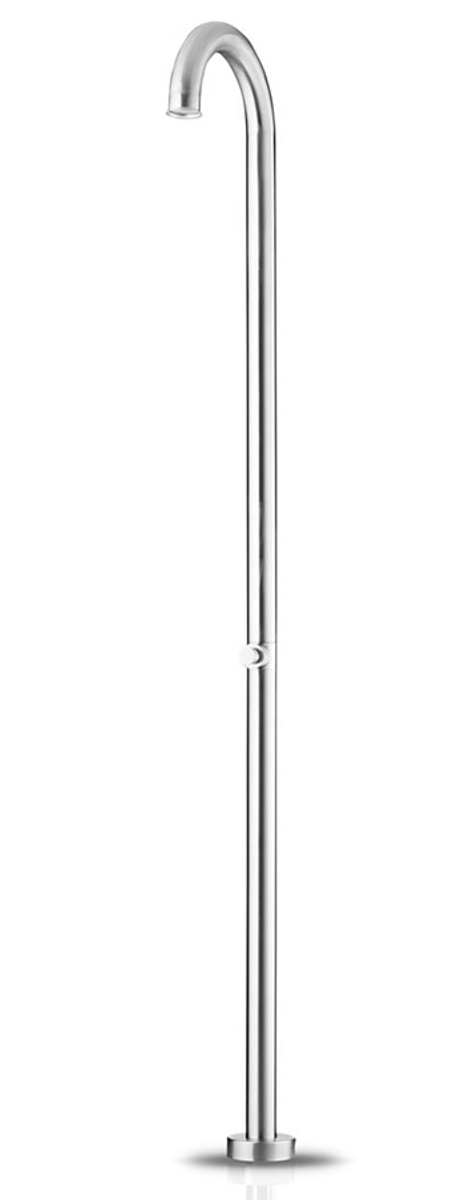 JEE-O Original Push buitendouche - Geborsteld RVS