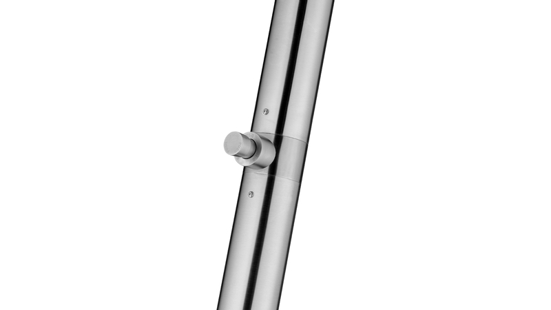 JEE-O Fatline Push buitendouche - Geborsteld RVS