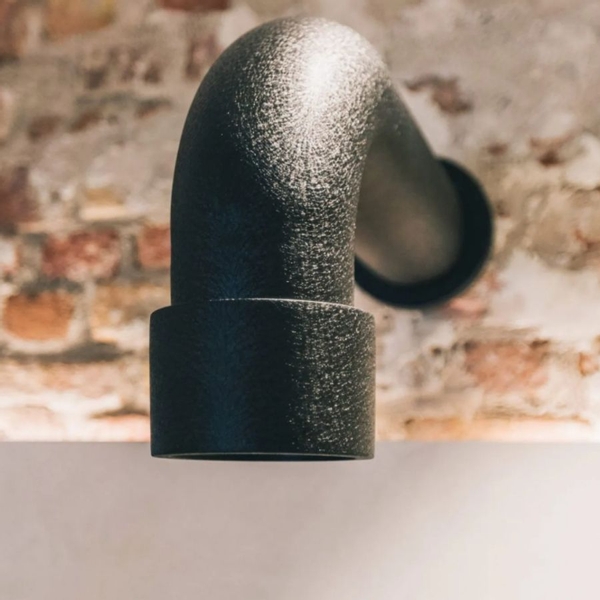 JEE-O Soho buitendouchekop muurbevestiging - Matzwart RVS