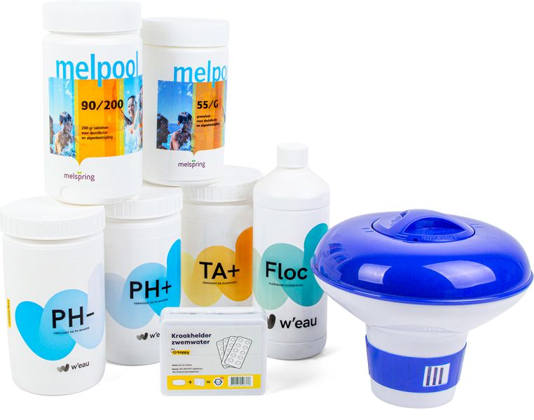 Toppy professionele startset met grote chloortabletten voor zwembaden