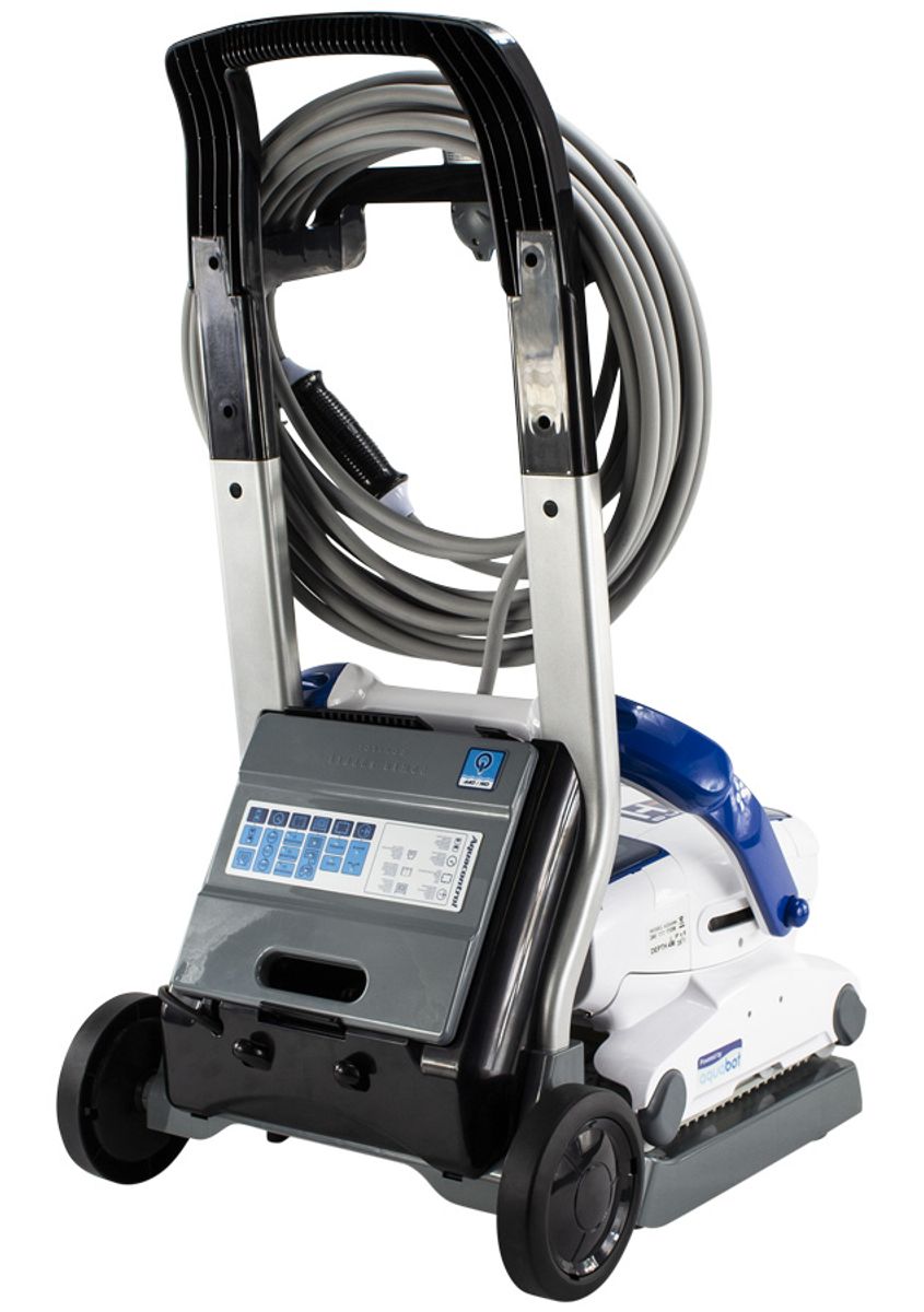 Astral H5 DUO zwembadrobot caddy met accu.