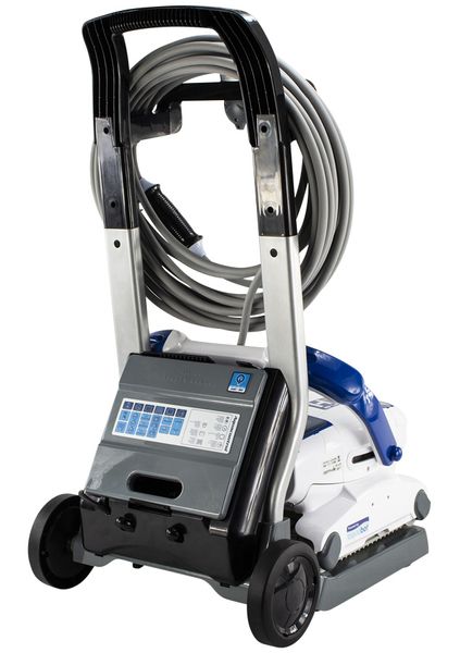 Astral H7 DUO zwembadrobot caddy met accu.