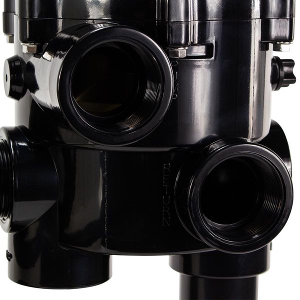 Astral 6-weg klep 1,5" sidemount voor Cantabric zandfilter detail.