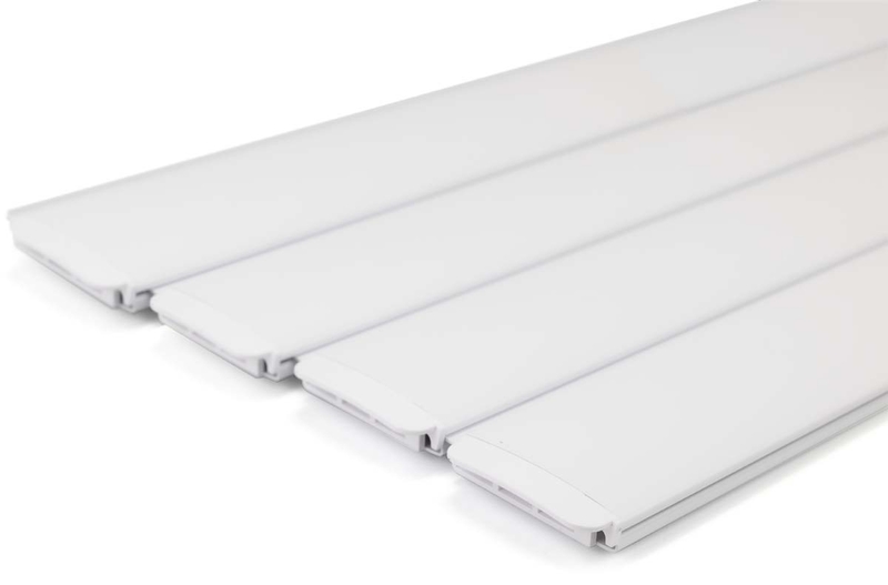 AQS PVC lamellenafdekking zwembad - per m2 - Wit