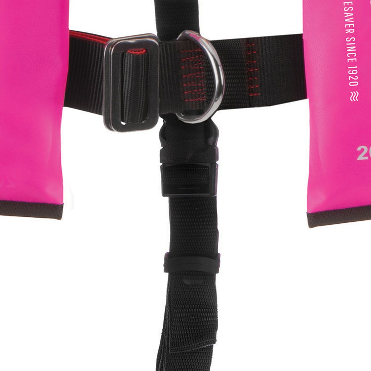 Besto Inflatable 100N roze reddingsvest sluiting