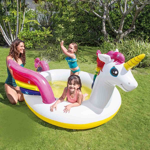 Intex Mystic Unicorn Spray Pool kinderzwembad
