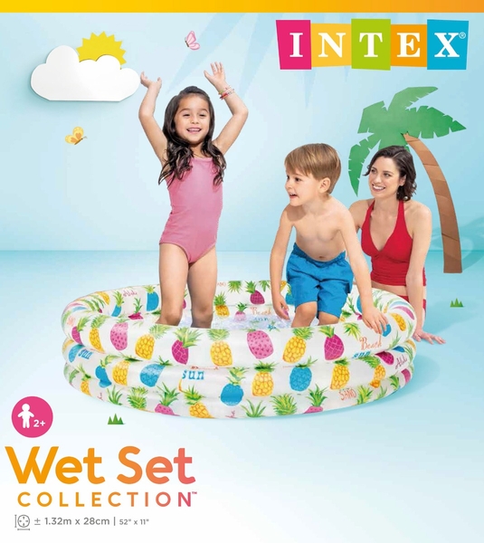 Intex Ananas kinderzwembad 132 x 28 cm
