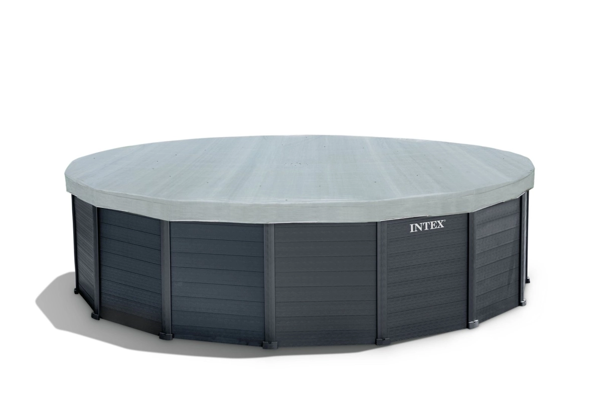 Intex Graphite Panel Pool - 478 x 124 cm - met zandfilterpomp en accessoires