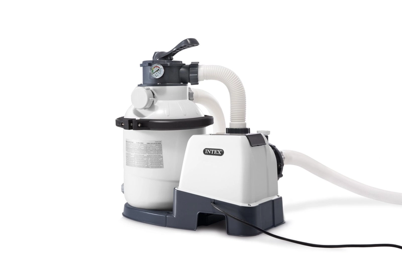 Intex Graphite Panel Pool - 478 x 124 cm - met zandfilterpomp en accessoires