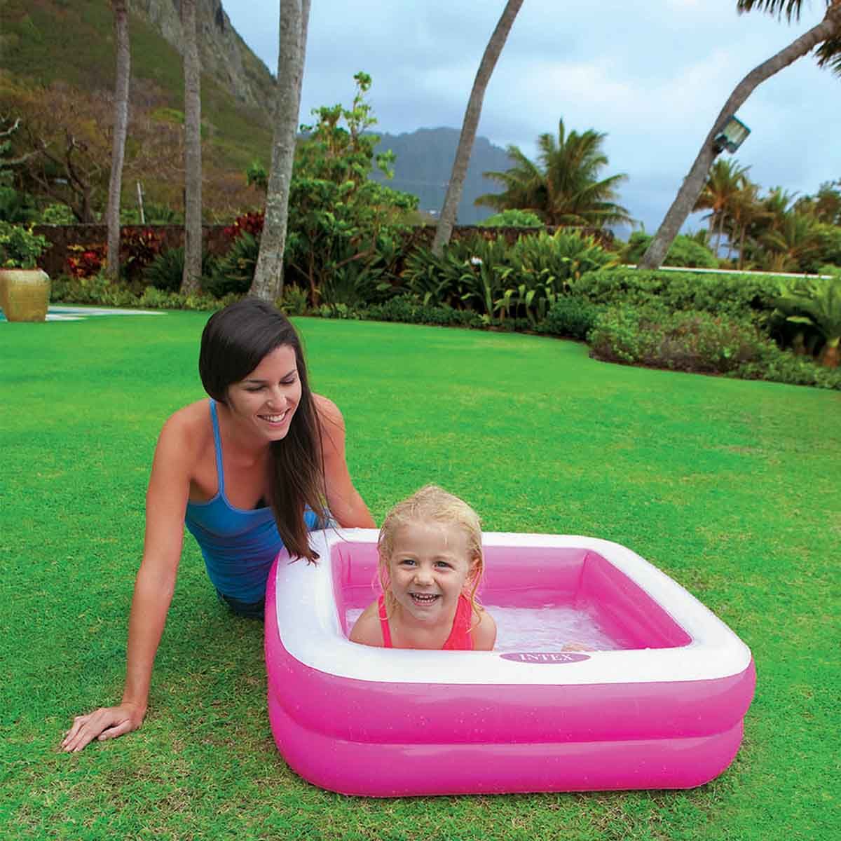 Intex Play Box baby zwembad roze