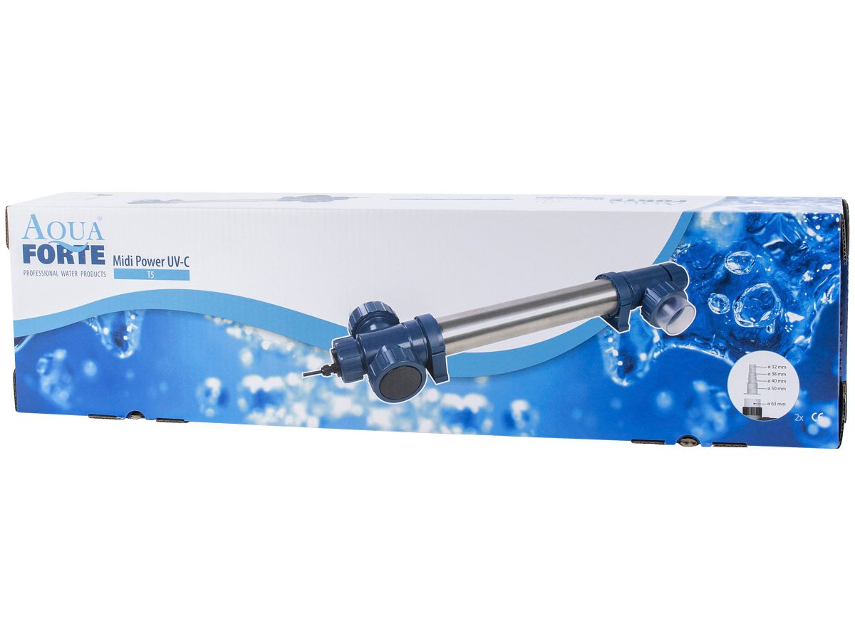 Aquaforte Midi Power UVC 40 watt T5 verpakking.