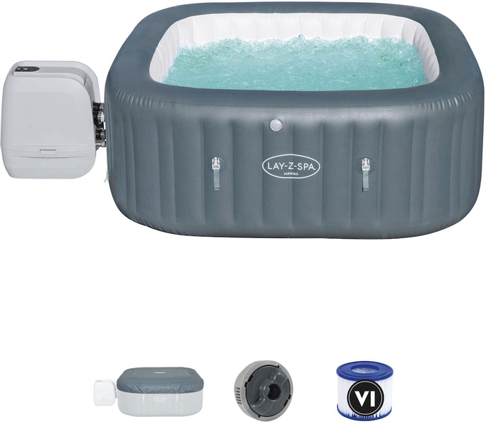 Lay-Z Spa Hawaii Hydrojet Pro opblaasbare spa - 6 persoons - met accessoires