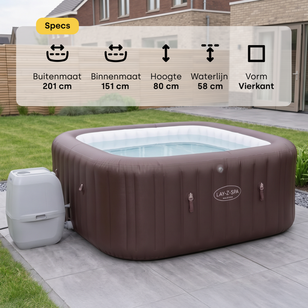 Lay-Z Spa Maldives EnergySense Hydrojet Pro opblaasbare spa - 7 persoons