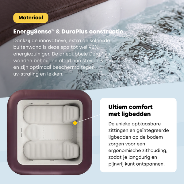 Lay-Z Spa Maldives EnergySense Hydrojet Pro opblaasbare spa - 7 persoons