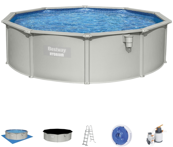 Bestway Hydrium Alderney metalen zwembad Ø460 x 120 cm